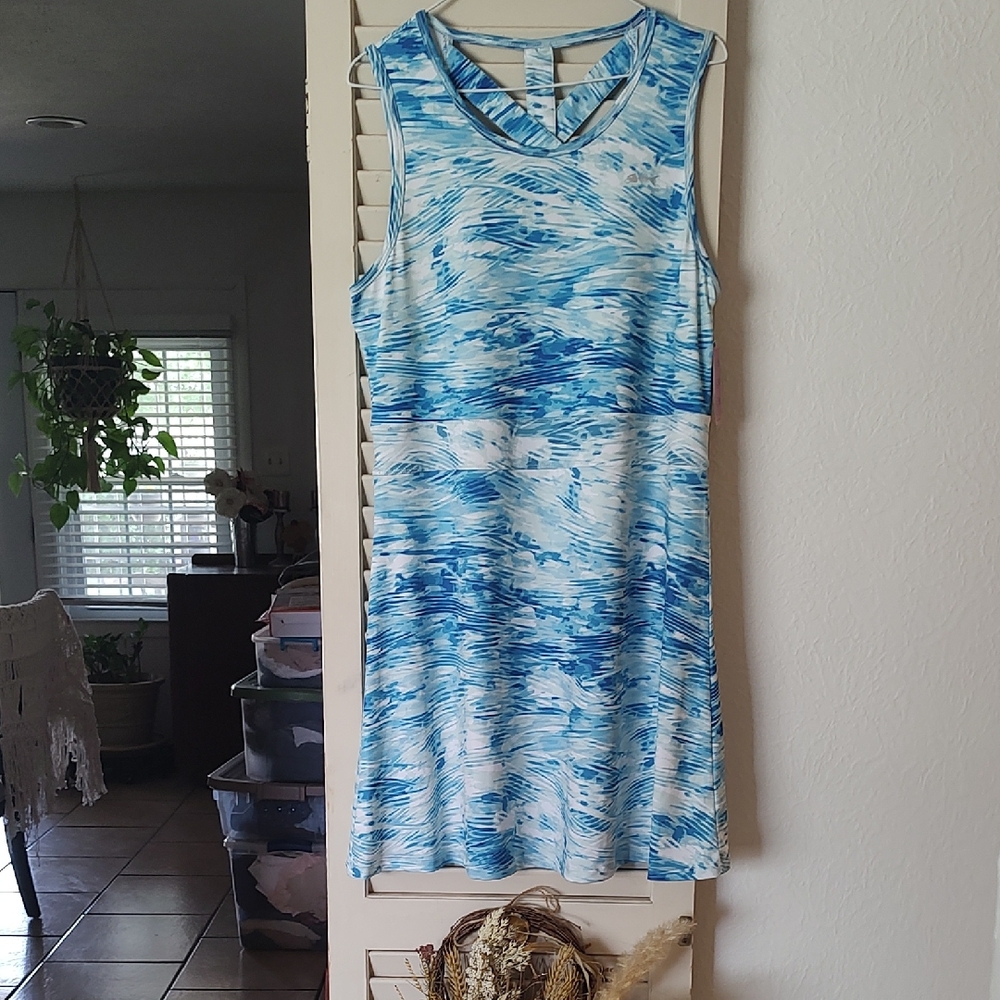 New With Tags Silver Bait Blue & White Striped Tank Dress
